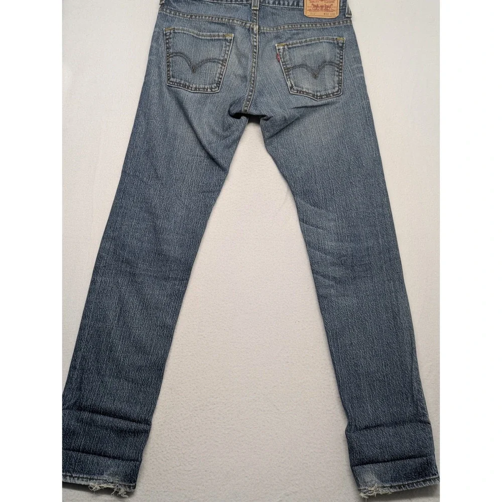 Levis 511 Skinny Jeans Mens 32x32 Vintage Made in Mexico Stretch Denim Low Rise